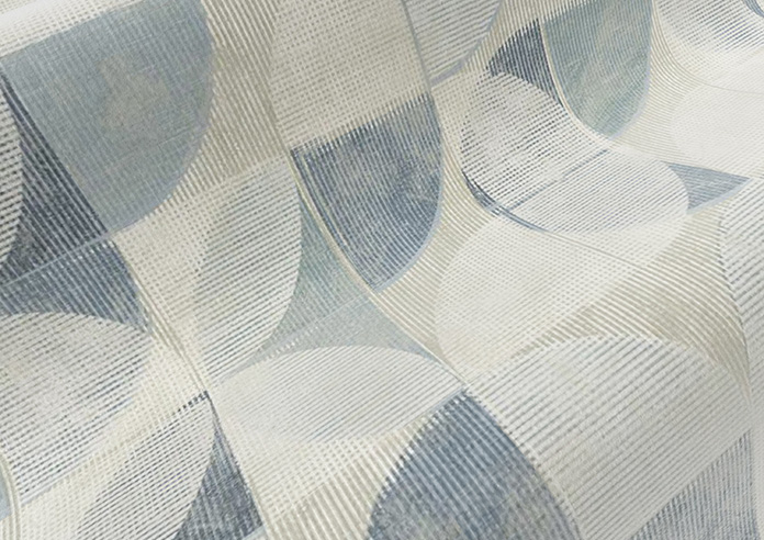 Mosaic Tile, Denim - Roman Blind - Image 4